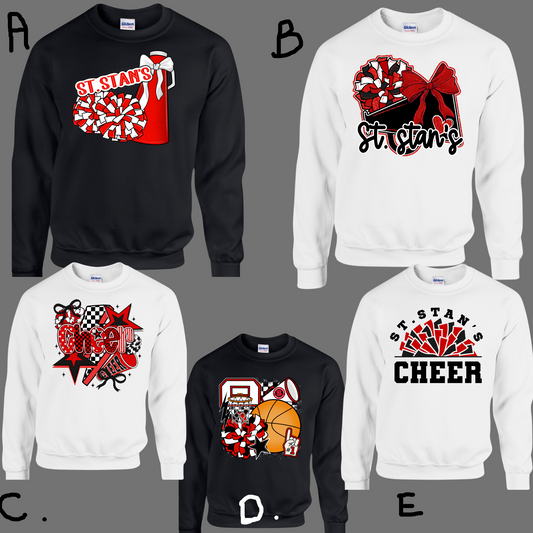 012 - SSA - Cheer multiple design option - Crew neck Sweatshirt