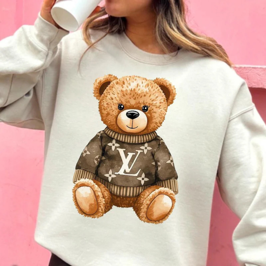 041 - Inspired By LV Designs - Bear - Tee-shirt - Crewneck or Hooded Sweatshirt