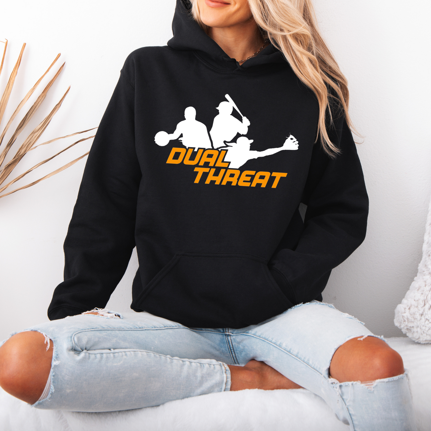 Dual Threat 002 - Gildan Soft Style Fleece - HOODED Sweatshirt
