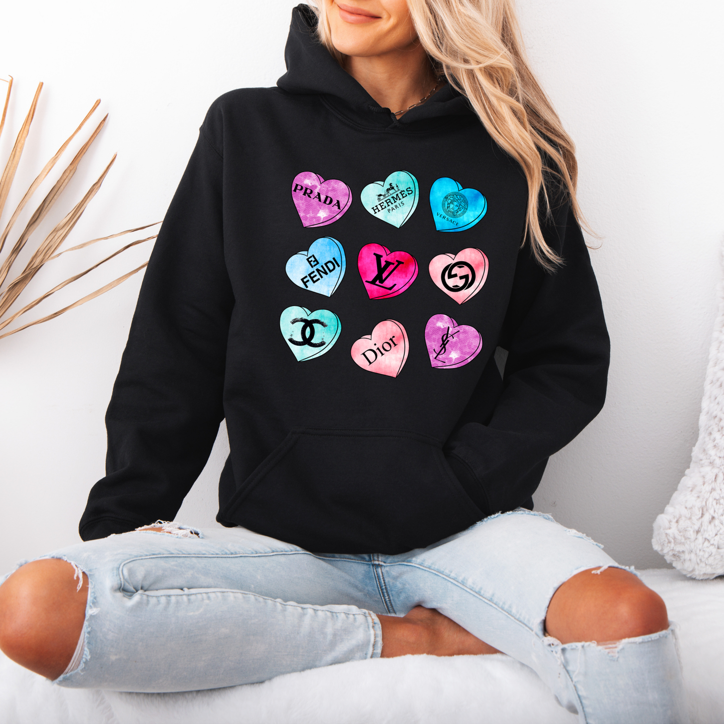 Designer Heart Candy - Tee-shirt - Crewneck or Hooded Sweatshirt