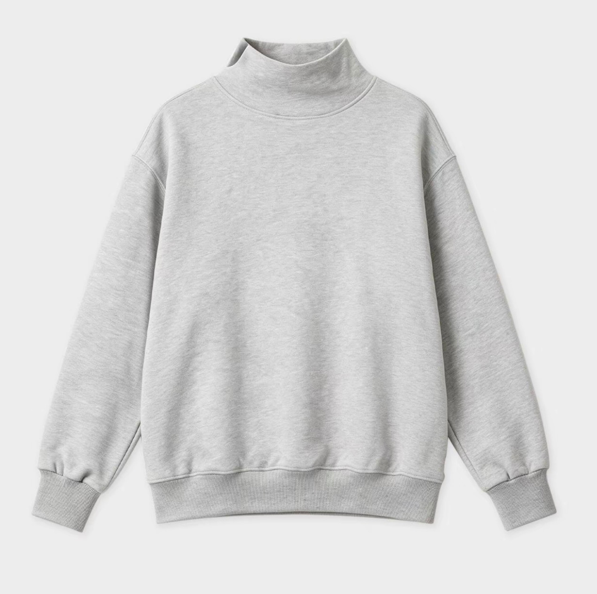 Custom Mock neck Crew neck sweatshirt