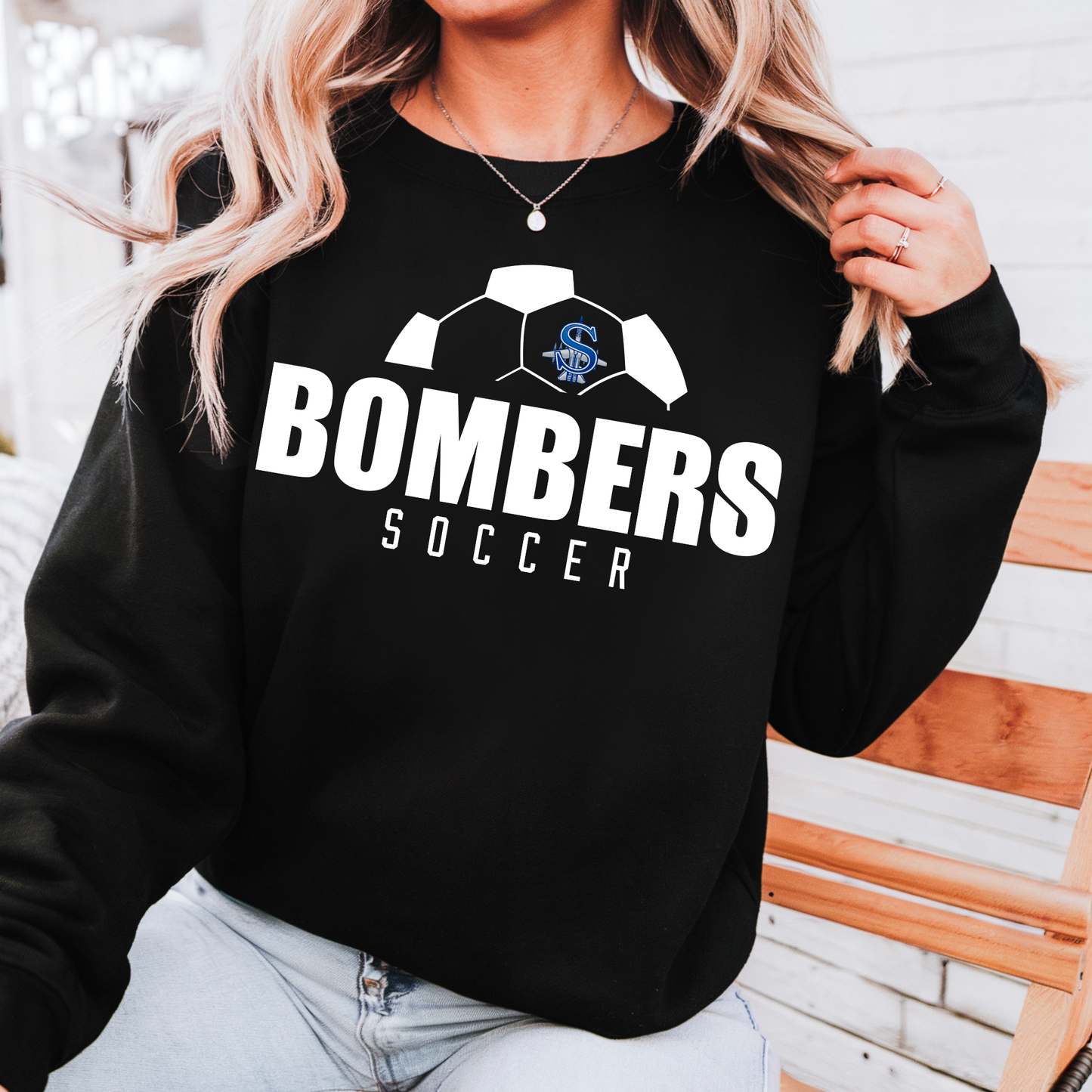 Soccer 002- Soft style - Fleece Crew Neck Sweatshirt
