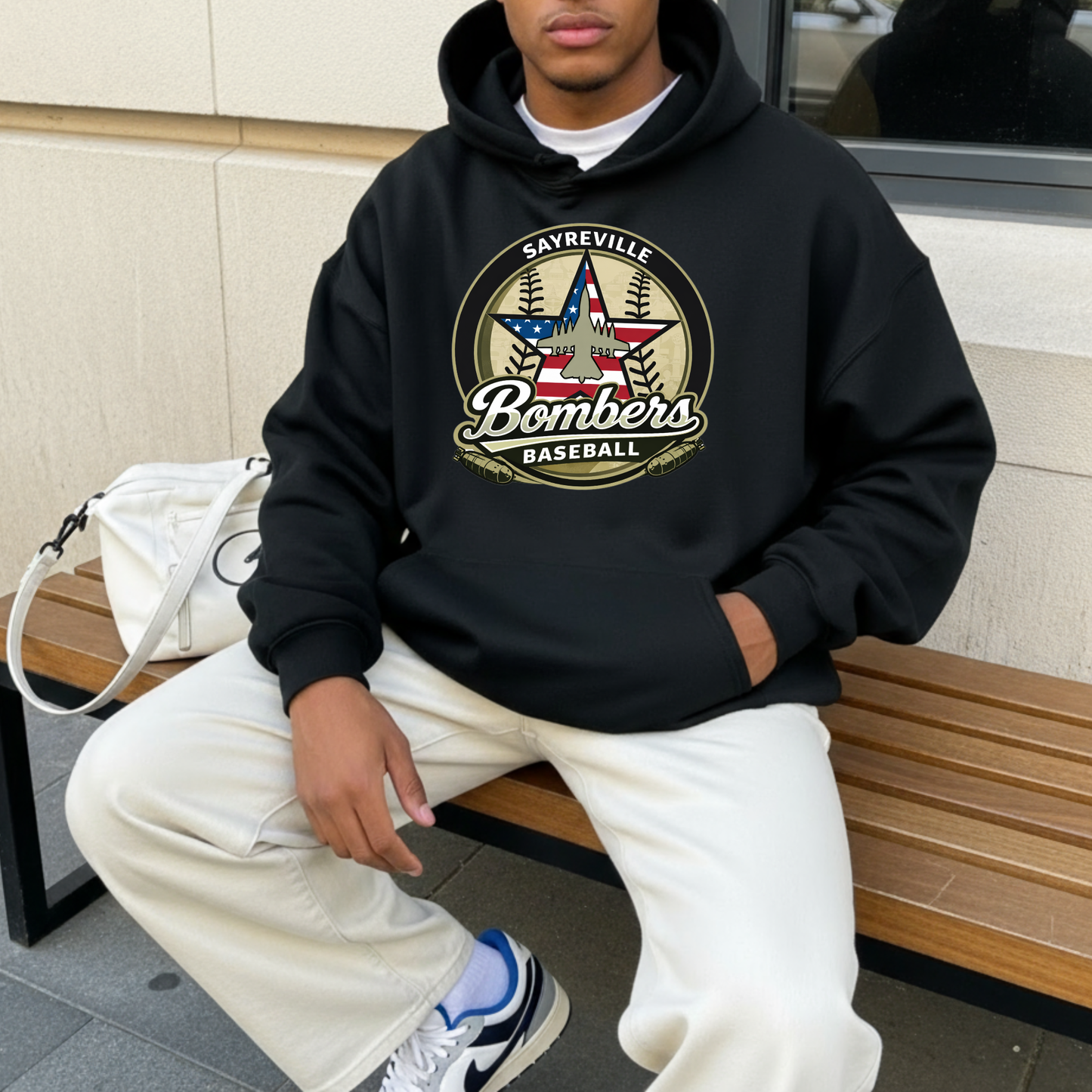 012 - Baseball- Military Baseball Logo - (Tee- Shirt - Crewneck Sweatshirt or Hooded Sweatshirt)