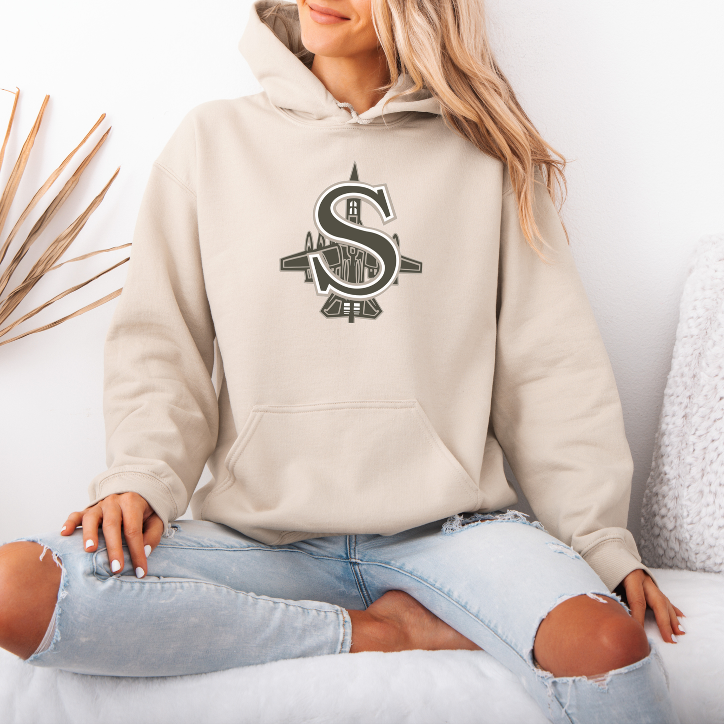 BBB - 014 - Military Green S LOGO - Tee-Shirt, Crewneck Sweatshirt or Hooded Sweatshirt