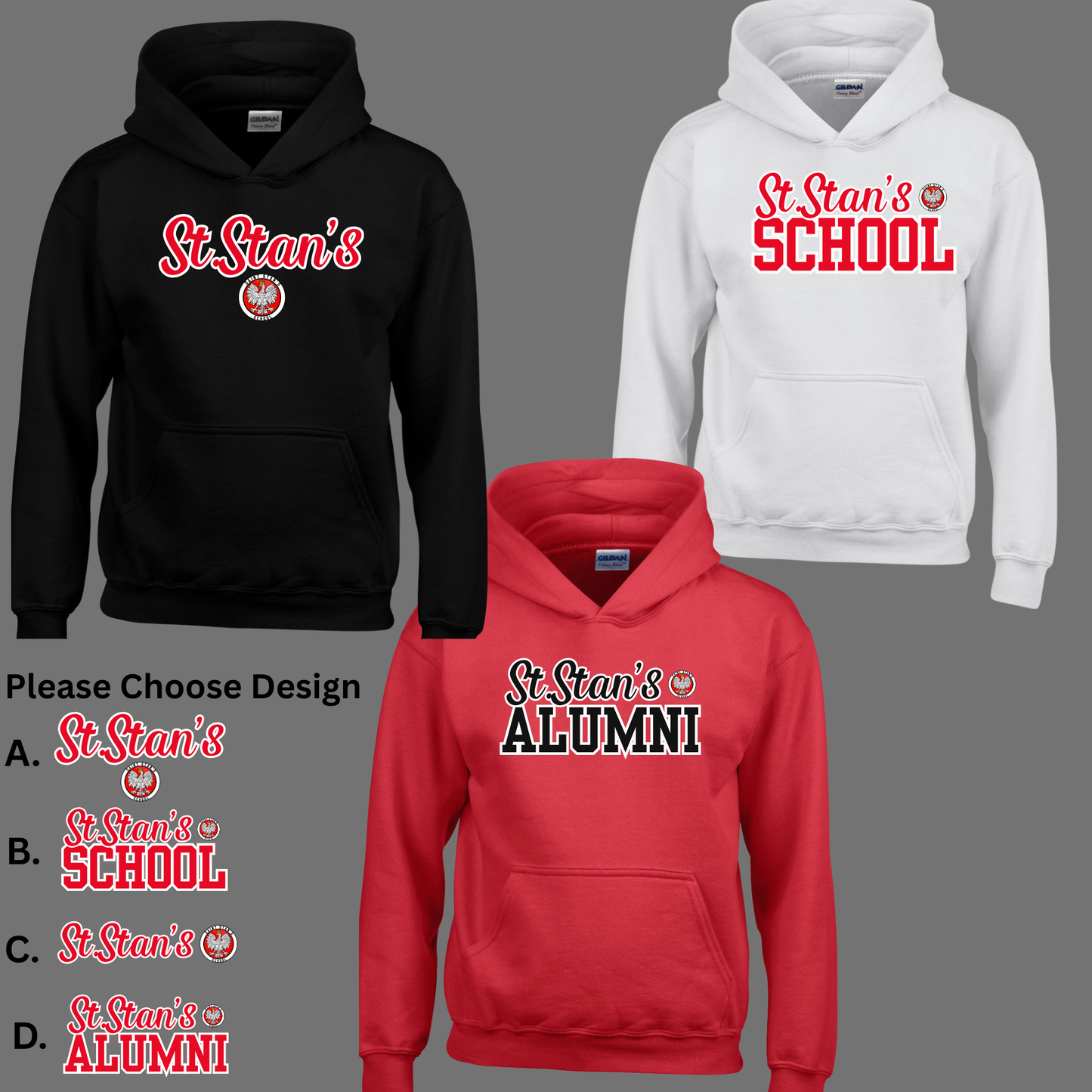 SSK 012- Saint Stans Alumni - St. Stan's School - Tee-Shirt - Crew Neck Sweatshirt or Hooded sweatshirt