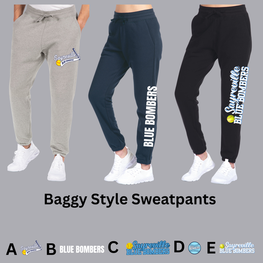 Blue Bombers - Jogger Style Sweatpants