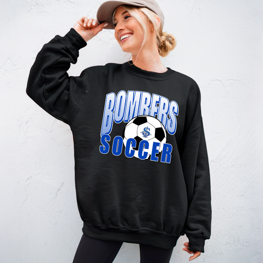 Soccer 020-BOMBERS Soccer - Fleece Crewneck Sweatshirt