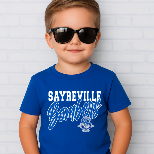 014 - Baseball- Sayreville Bombers design - (Tee- Shirt - Crewneck Sweatshirt or Hooded Sweatshirt)