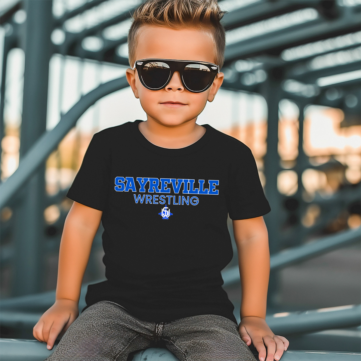 Rec Wrestling 011 - Sayreville Wrestling - Tee Shirt, Crew neck Sweatshirt, or Hooded Sweatshirt