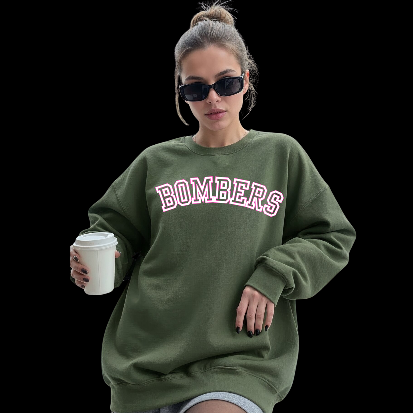 BBB - 013- PINK BOMBERS LOGO - Tee-Shirt, Crewneck Sweatshirt or Hooded Sweatshirt