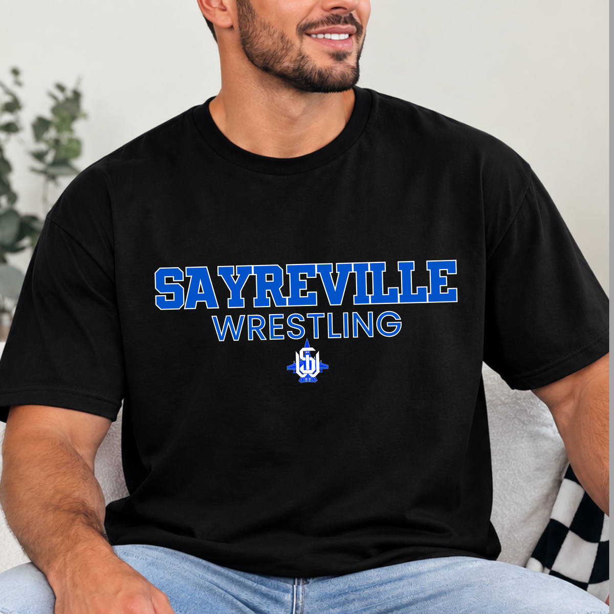 Rec Wrestling 011 - Sayreville Wrestling - Tee Shirt, Crew neck Sweatshirt, or Hooded Sweatshirt