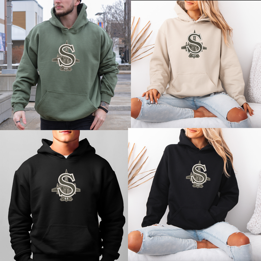 BBB - 014 - Military Green S LOGO - Tee-Shirt, Crewneck Sweatshirt or Hooded Sweatshirt