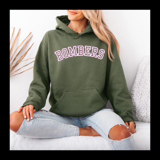 BBB - 013- PINK BOMBERS LOGO - Tee-Shirt, Crewneck Sweatshirt or Hooded Sweatshirt