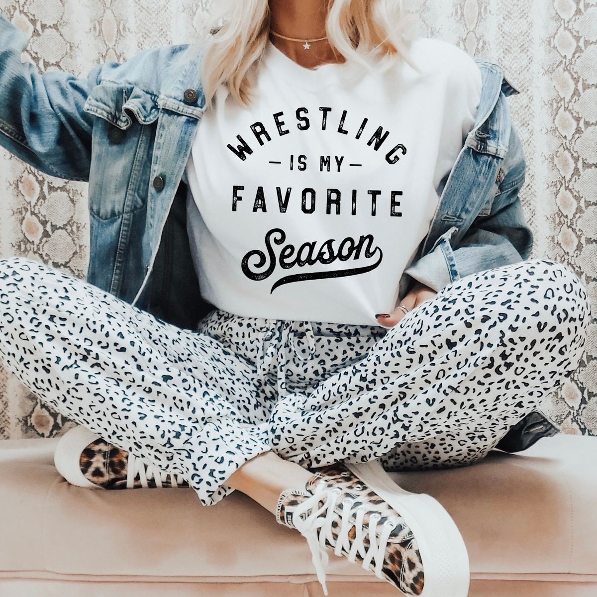 Rec Wrestling 017 - Favorite Season - Tee Shirt, Crew neck Sweatshirt, or Hooded Sweatshirt