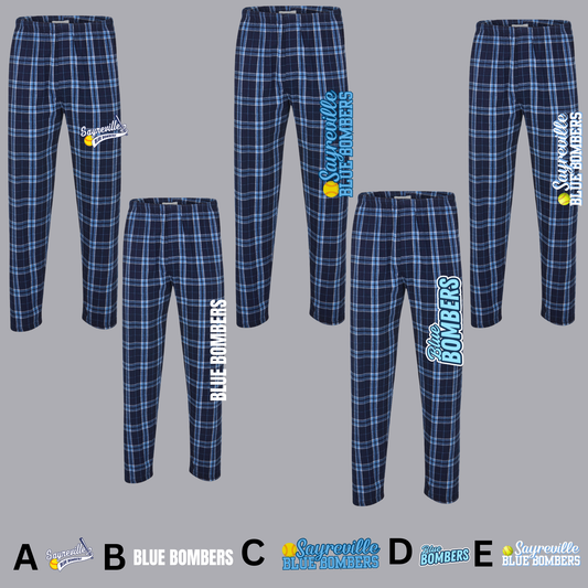 Blue Bombers - Fleece PJ Pants