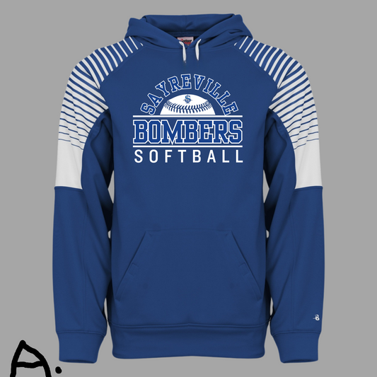 Softball 024- Badger Sport Unisex Team Hooded Performance Sweatshirt