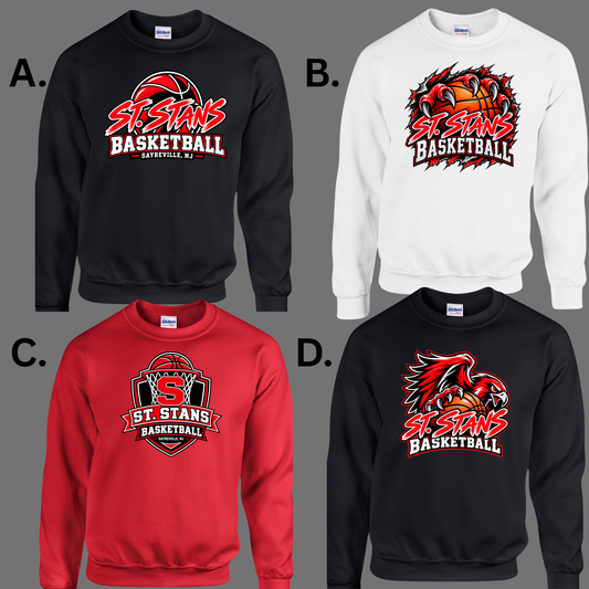 St. Stans Athletics 002 - BASKETBALL - Crew neck Sweatshirt