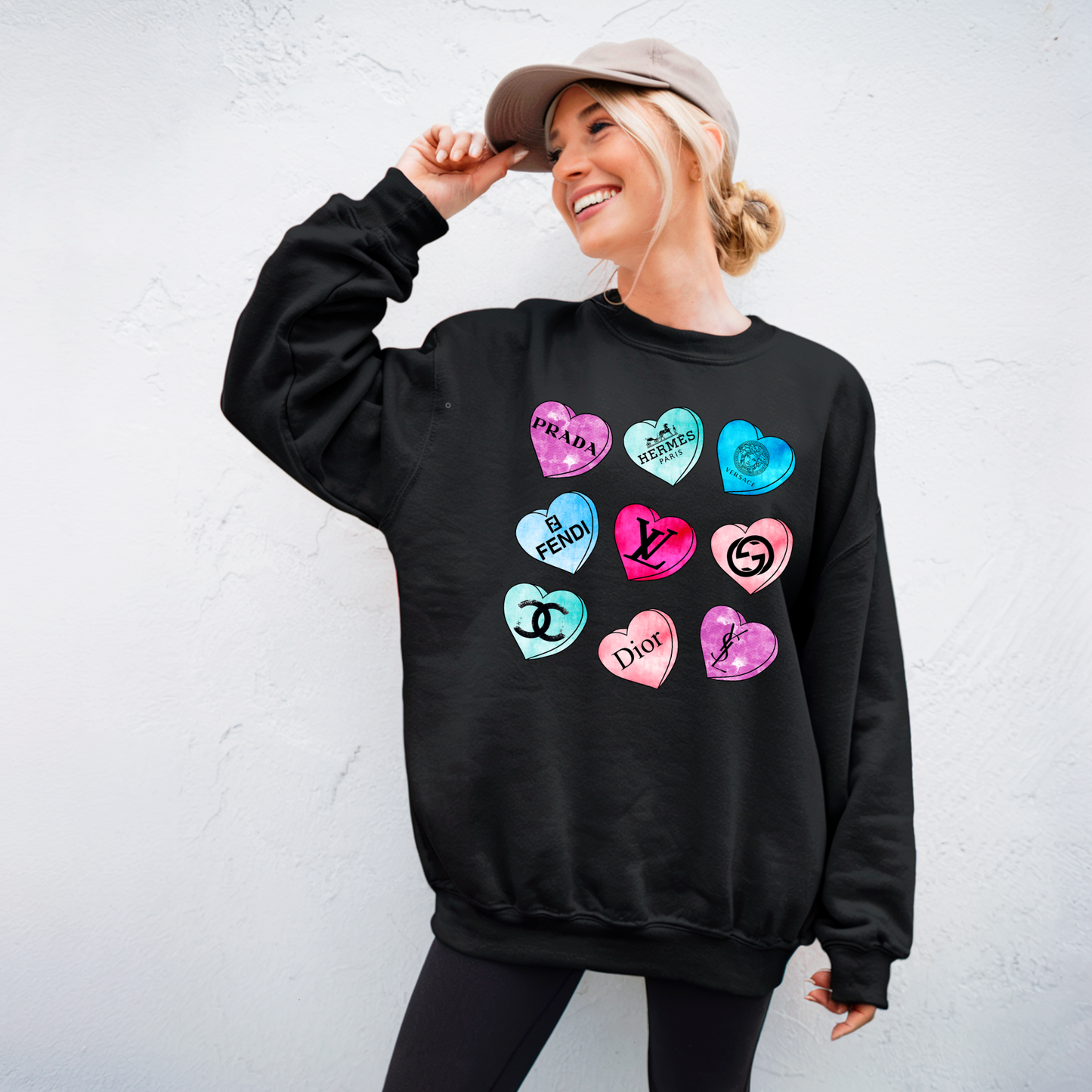 Designer Heart Candy - Tee-shirt - Crewneck or Hooded Sweatshirt