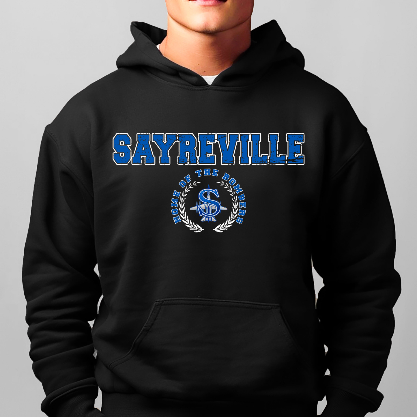 Flight Crew Dance Team - Home of Sayreville BOMBERS - Crewneck Sweatshirt or Hooded Sweatshirt or Tee Shirt