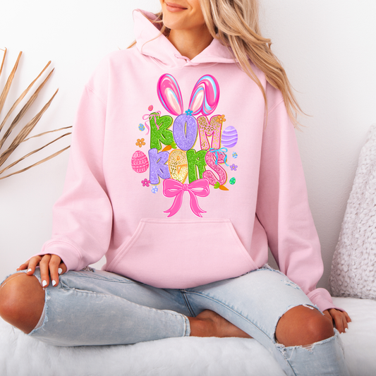 BOMBERS bunny ear wording- Crewneck Sweatshirt or Hooded Sweatshirt or Tee Shirt