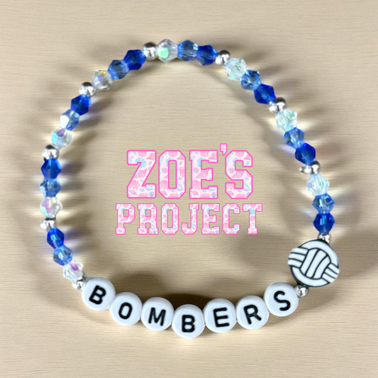 Volleyball 020 - Bombers Volleyball Bracelet - Zoe's Project