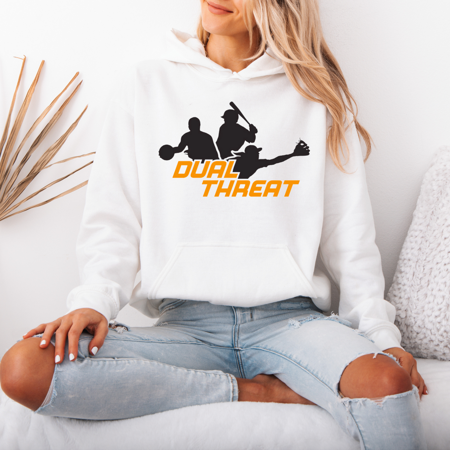 Dual Threat 002 - Gildan Soft Style Fleece - HOODED Sweatshirt