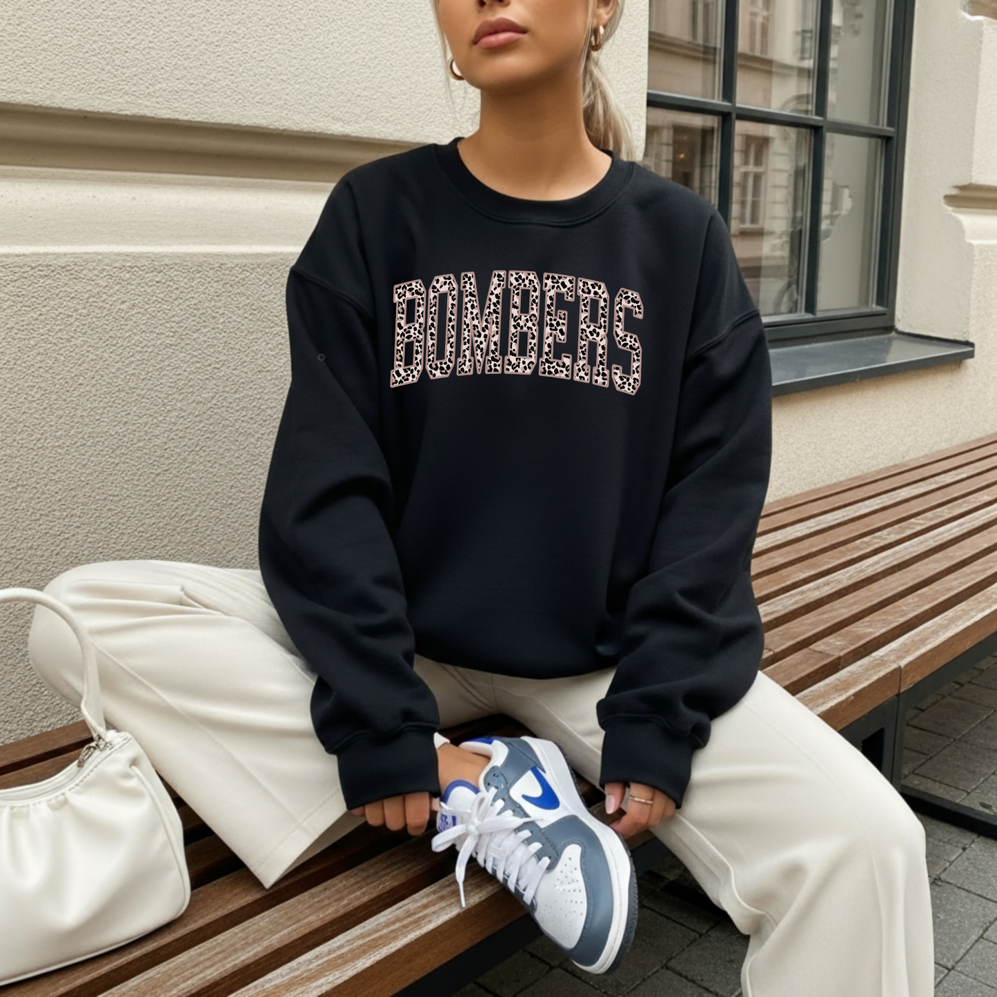 BBB - 001 - Bombers Cheetah Print - Tee-Shirt, Crewneck Sweatshirt or Hooded Sweatshirt