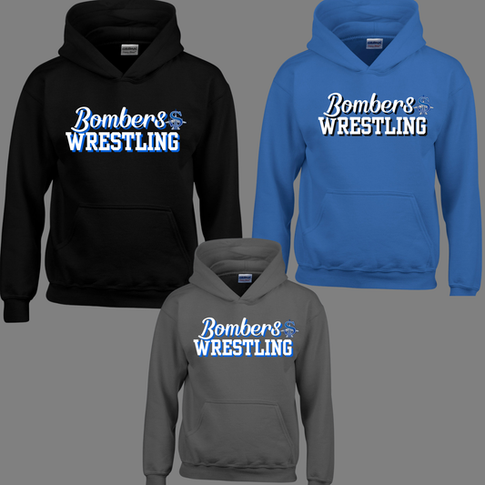 Wrestling 022 - Sayreville Wrestling Script - Tee- Shirt - Crewneck Sweatshirt or Hooded Sweatshirt