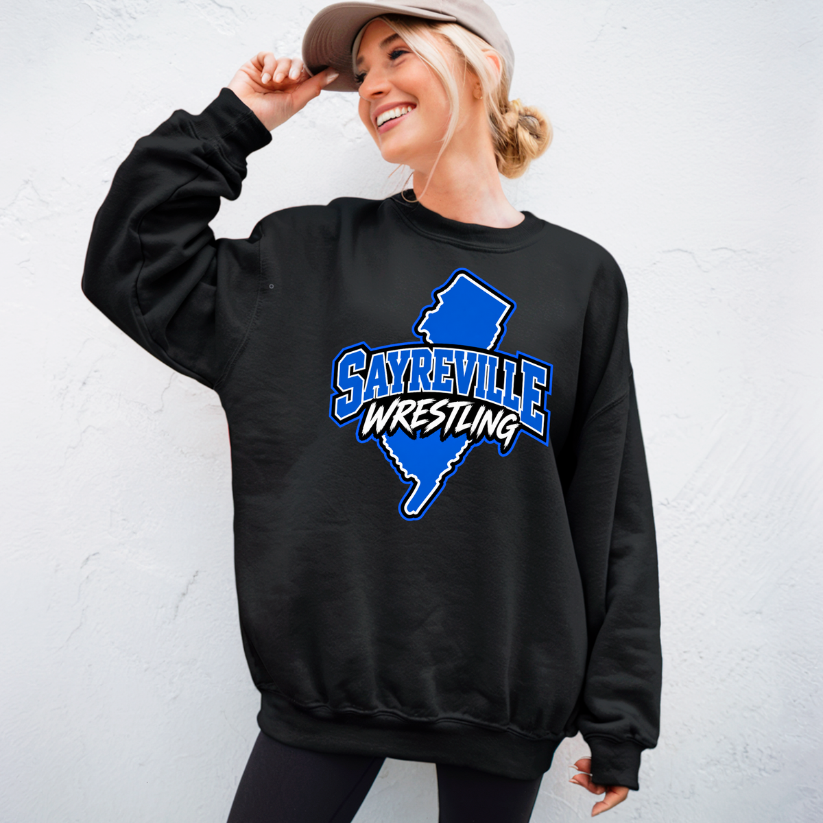 Rec Wrestling 014 - NJ design - Tee Shirt, Crew neck Sweatshirt, or Hooded Sweatshirt