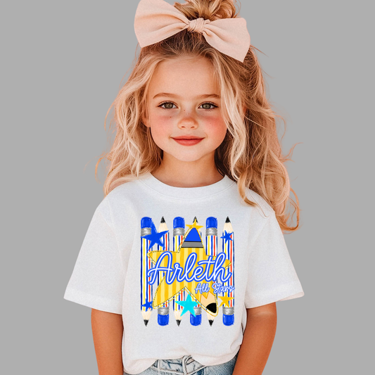 Arleth 006 - ARLETH pencil design - Tee Shirt, Crew neck Sweatshirt, or Hooded Sweatshirt