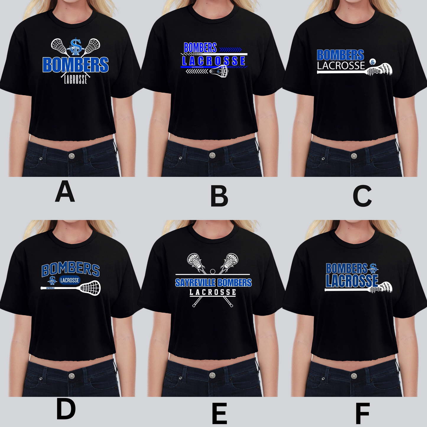 LAX 019 - Next Level Apparel - LADIES - CROPPED TEE SHIRT