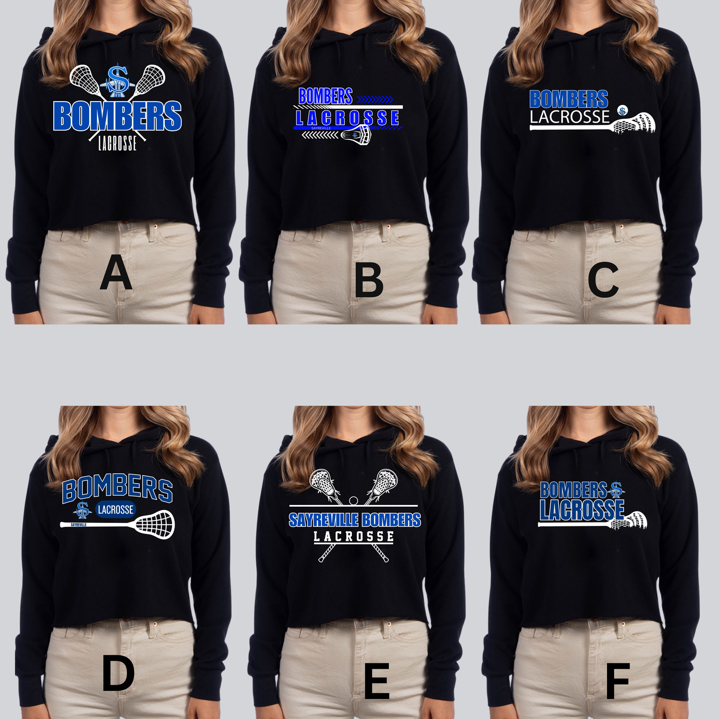 LAX 018 - Next Level Apparel - LADIES - CROPPED PULLOVER - Hooded Sweatshirt