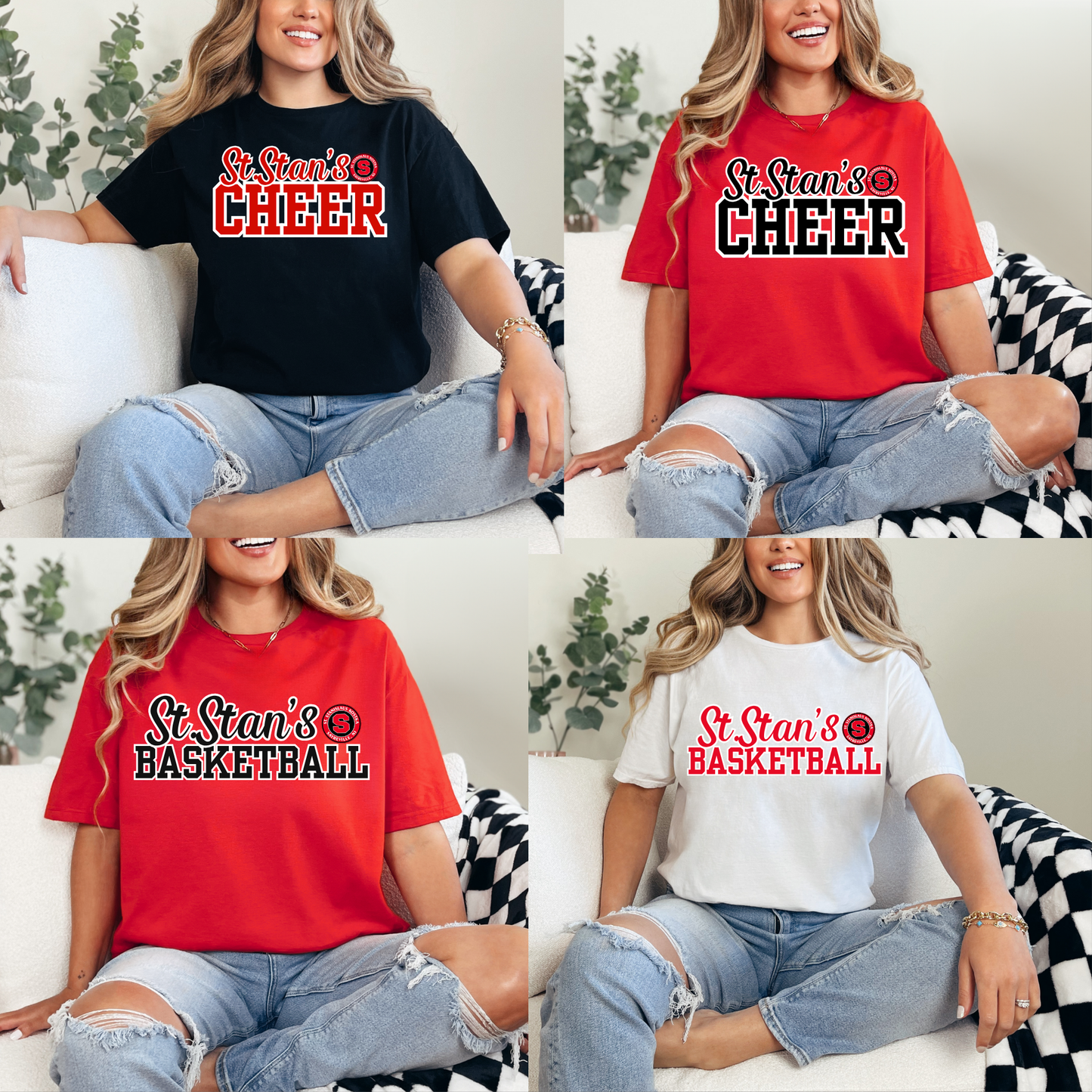028- SSA - BASKETBALL or CHEER - Script design - Tee Shirt