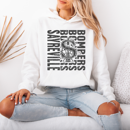 Flight Crew Dance Team - BOMBERS Distressed- Crewneck Sweatshirt or Hooded Sweatshirt or Tee Shirt