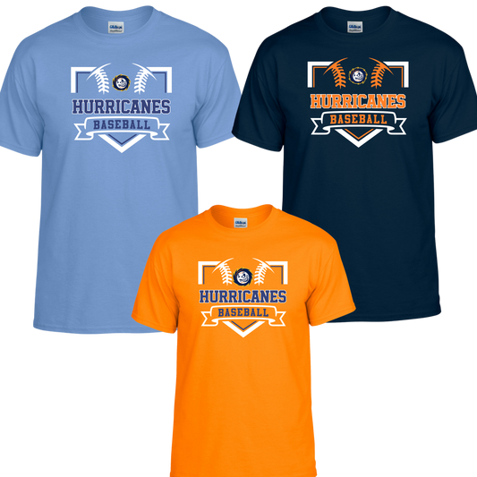 Hurricanes - Hurricanes Baseball Homeplate -Tee-Shirt