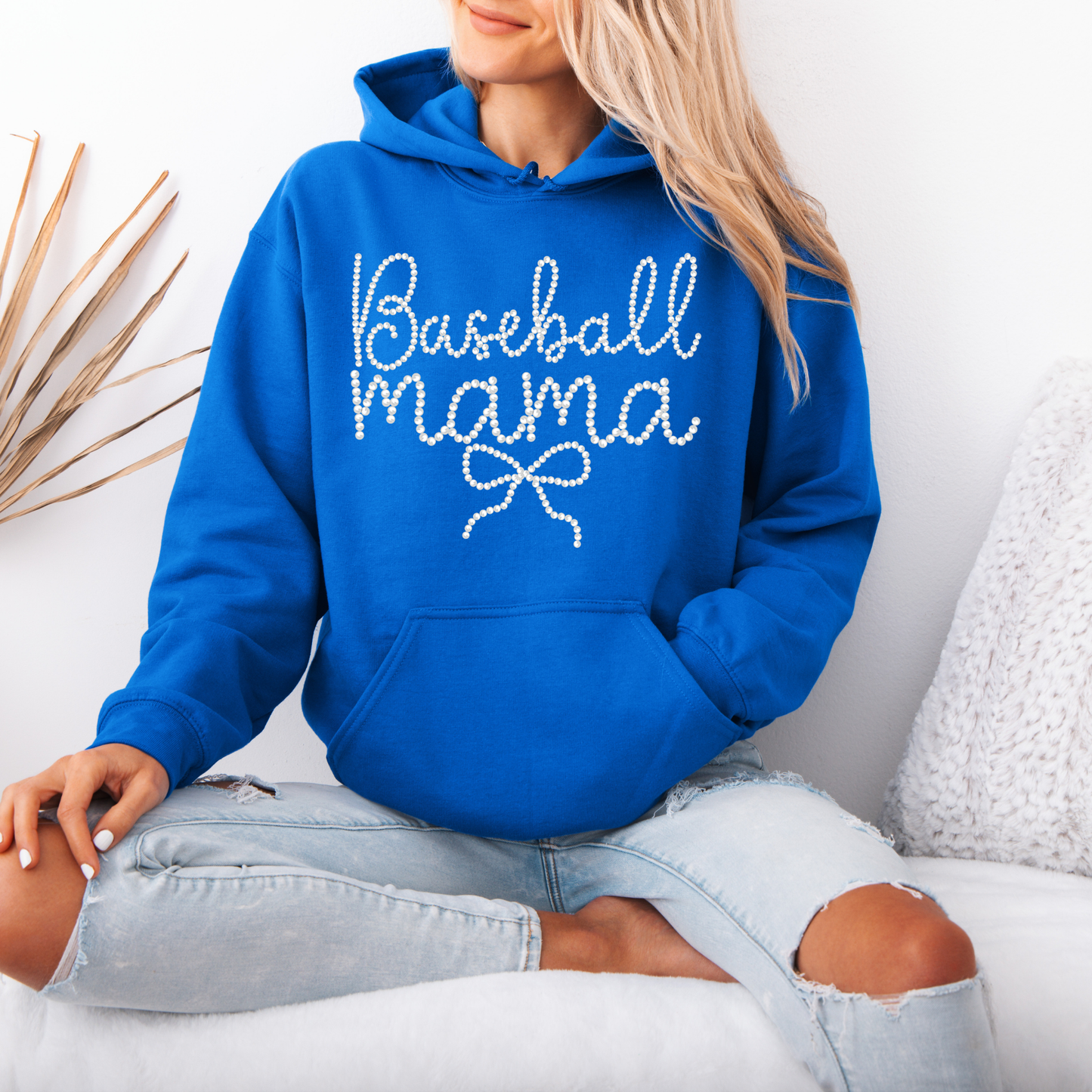 Baseball Mother's Day Collection - Baseball Mama Pearls - (Tee- Shirt - Crewneck Sweatshirt or Hooded Sweatshirt)