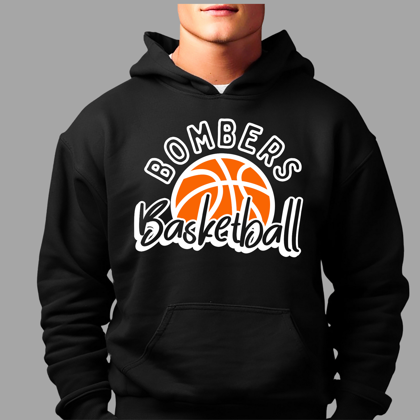 BGB 011 - Bombers Basketball- Tee- Shirt - Crewneck Sweatshirt or Hooded Sweatshirt