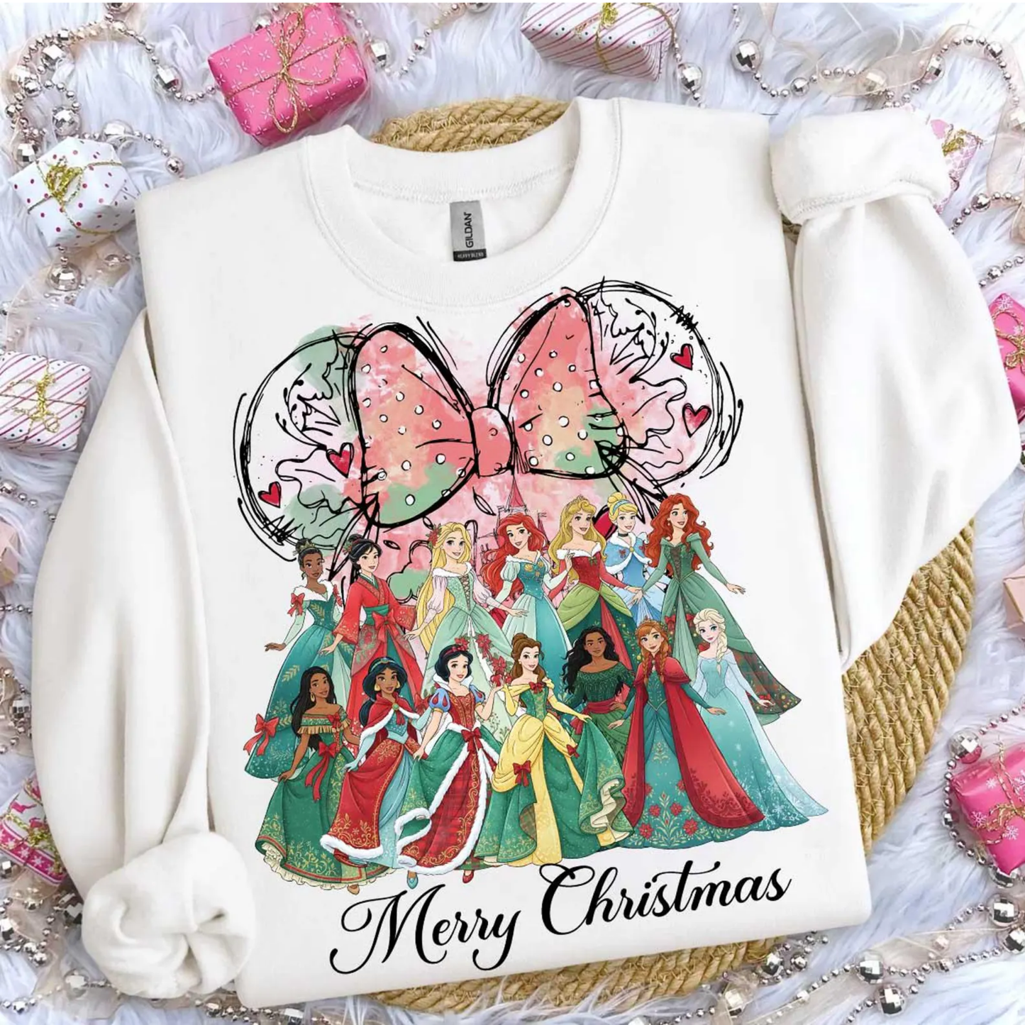 024 - Princess Christmas- Tee-shirt - Crewneck or Hooded Sweatshirt