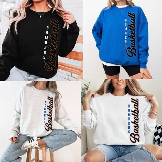 BGB 025 - Bombers Basketball- Tee-Shirt - Crewneck Sweatshirt or Hooded Sweatshirt