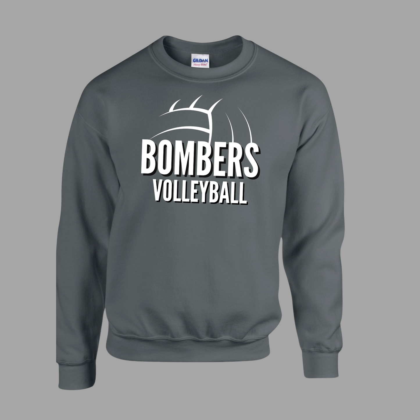 Volleyball 023 -BOMBERS Volleyball- Fleece Crewneck Sweatshirt