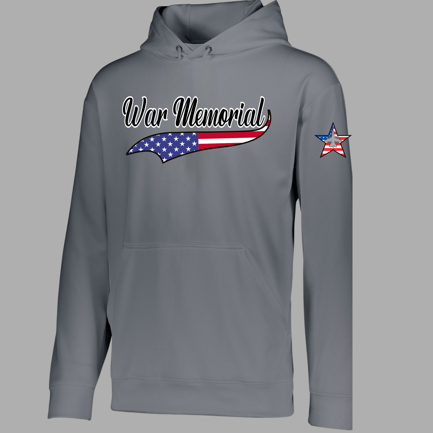 003 -War Memorial - Augusta Sportswear Performance Wicking Fleece Hooded Sweatshirt