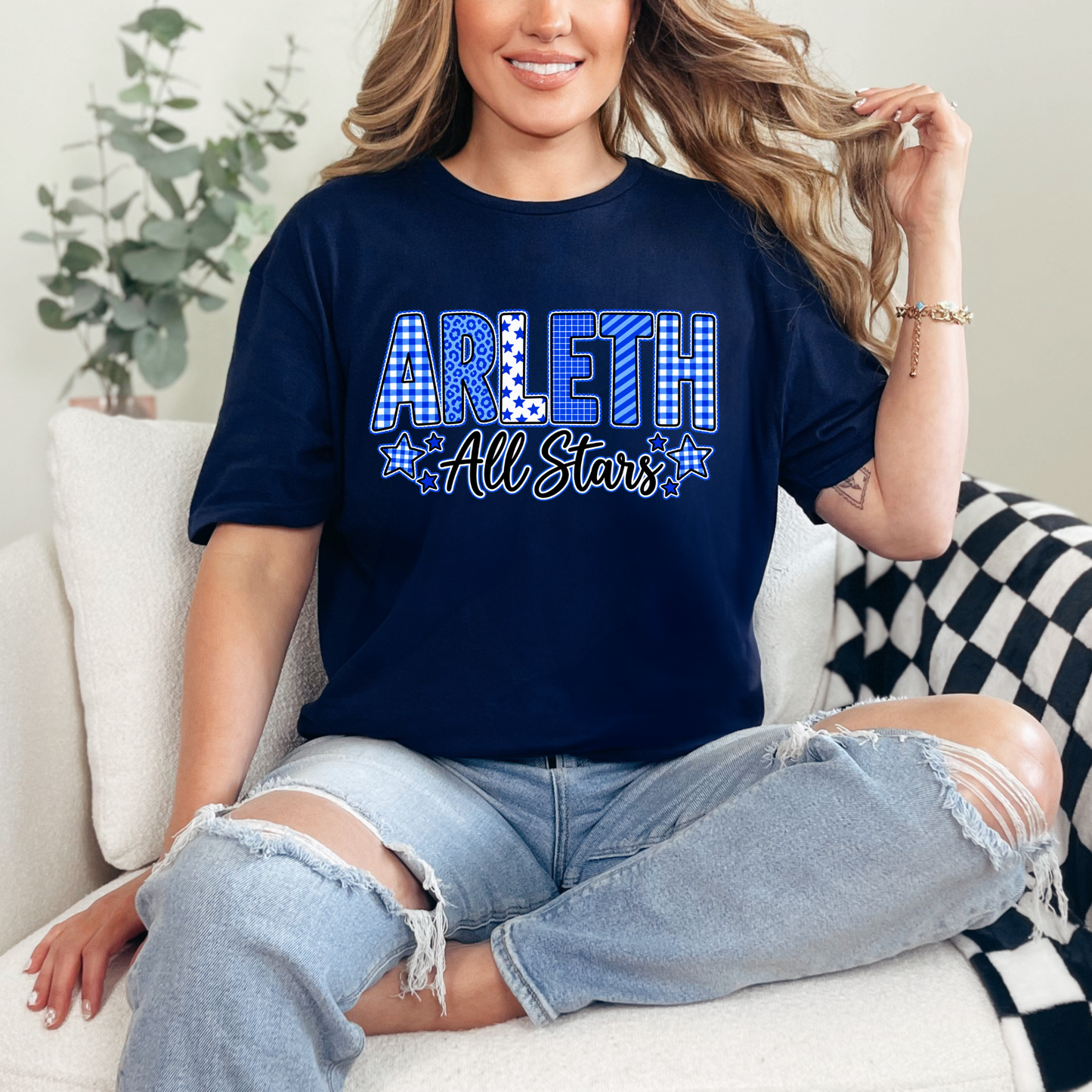 Arleth 001 - ARLETH All Stars (patches design) Tee Shirt, Crew neck Sweatshirt, or Hooded Sweatshirt
