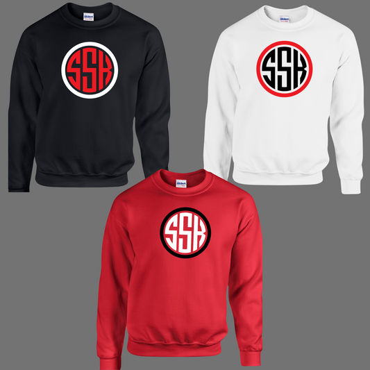 SSK 003 - SSK Logo - Fleece Crew Neck Sweatshirt