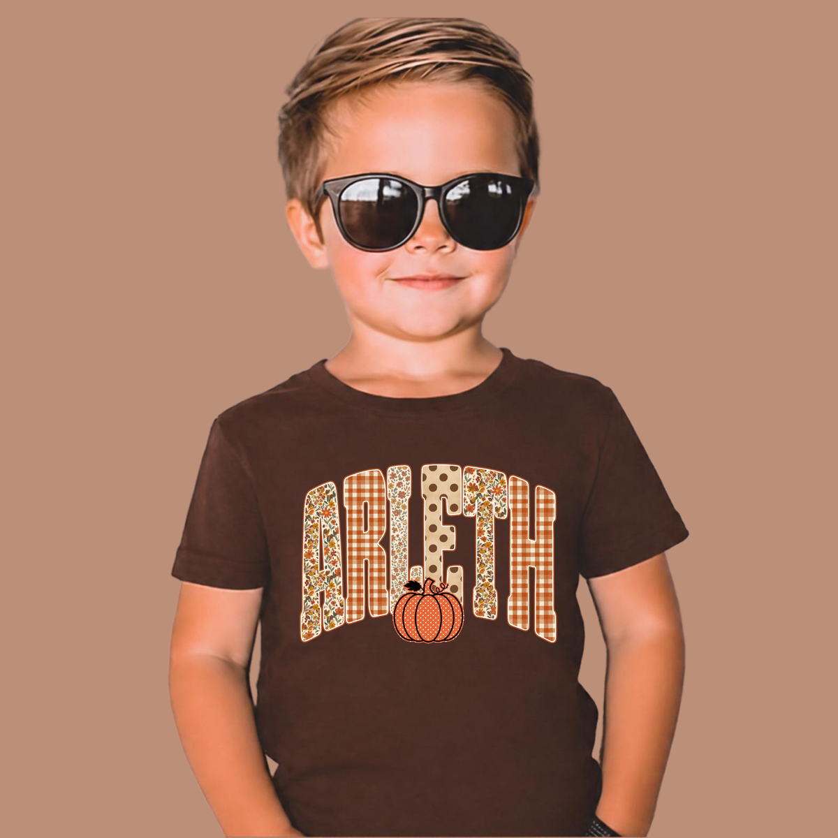 Arleth 028 - Arleth Fall Pumpkin - Tee Shirt, Crew neck Sweatshirt, or Hooded Sweatshirt