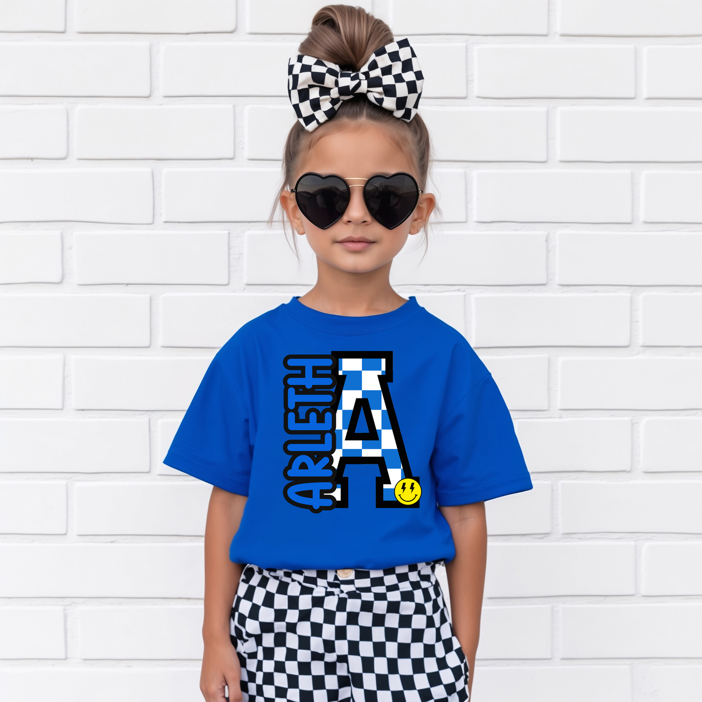 Arleth 009 - ARLETH checkered A - Tee Shirt, Crew neck Sweatshirt, or Hooded Sweatshirt