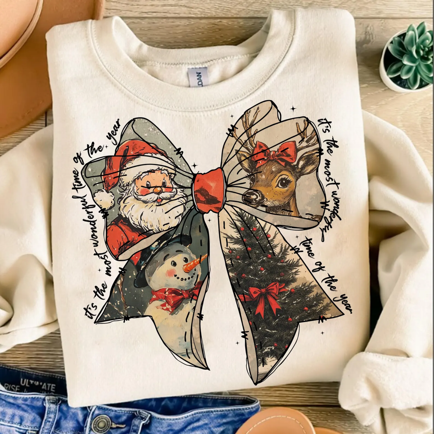 040 - BOW Christmas- Tee-shirt - Crewneck or Hooded Sweatshirt