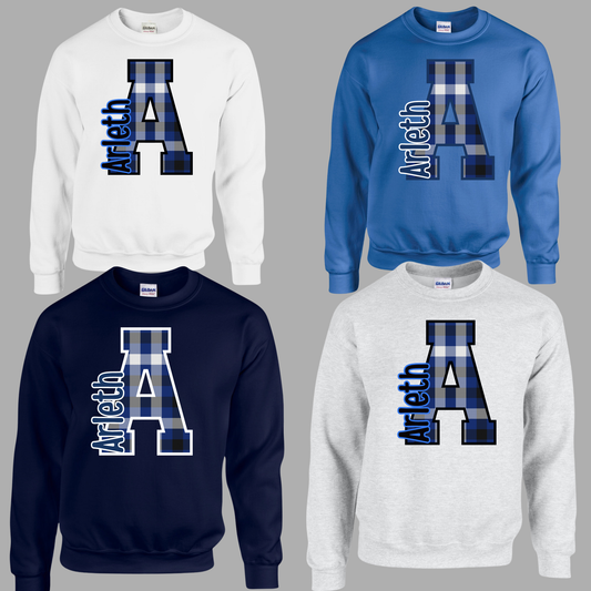 Arleth - 006 -PLAID A - CREW NECK Sweatshirt