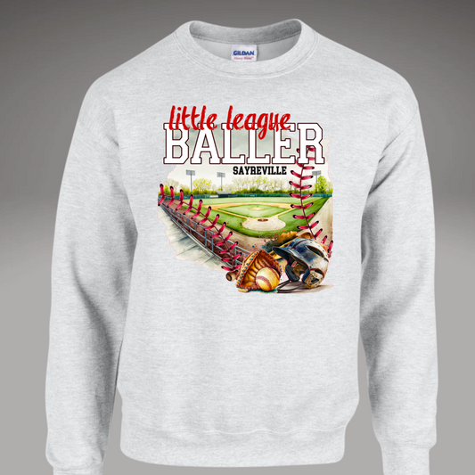 SLL 13 - Sayreville Little League -   Fleece Crewneck Sweatshirt