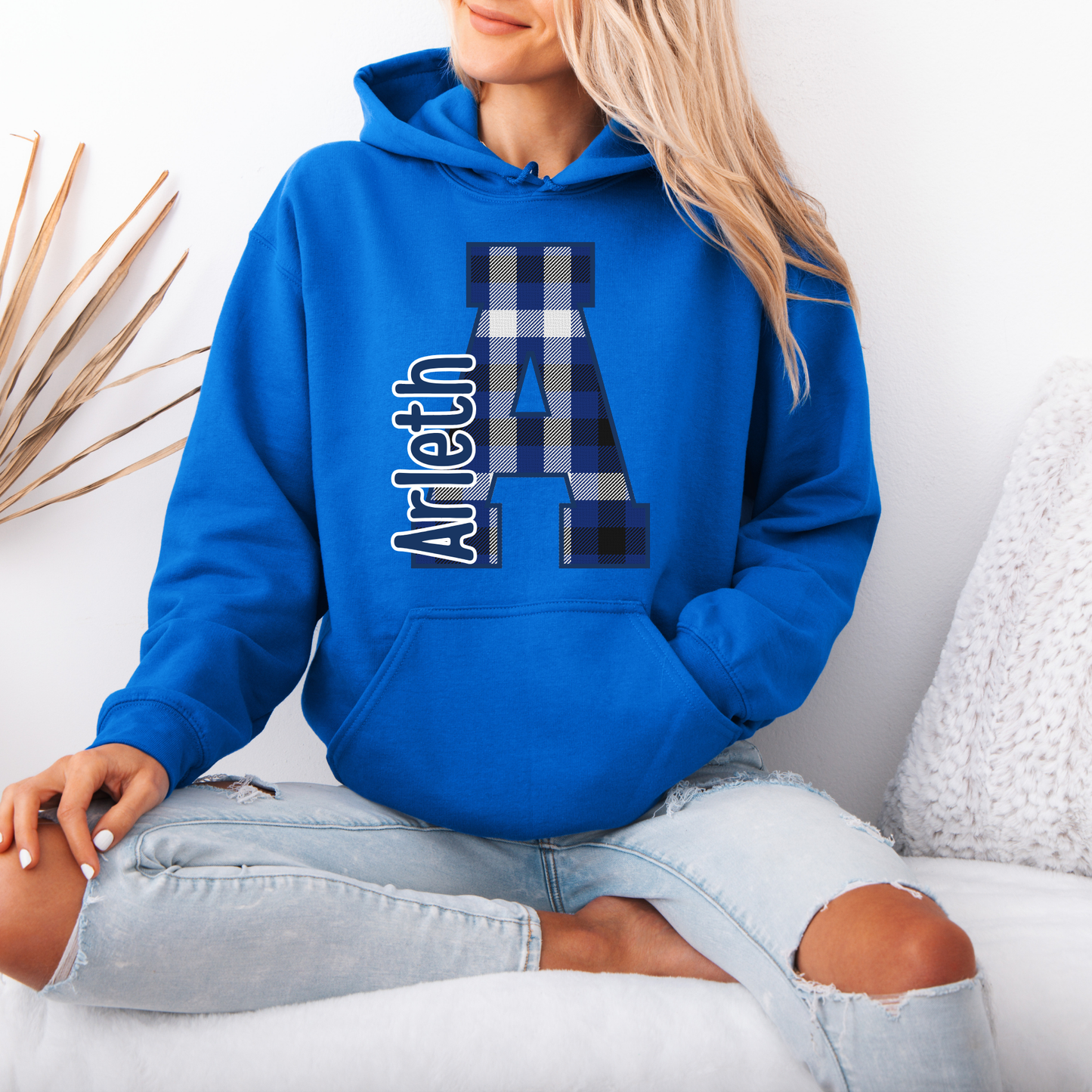 Arleth - 009 - Plaid A - HOODED SWEATSHIRT