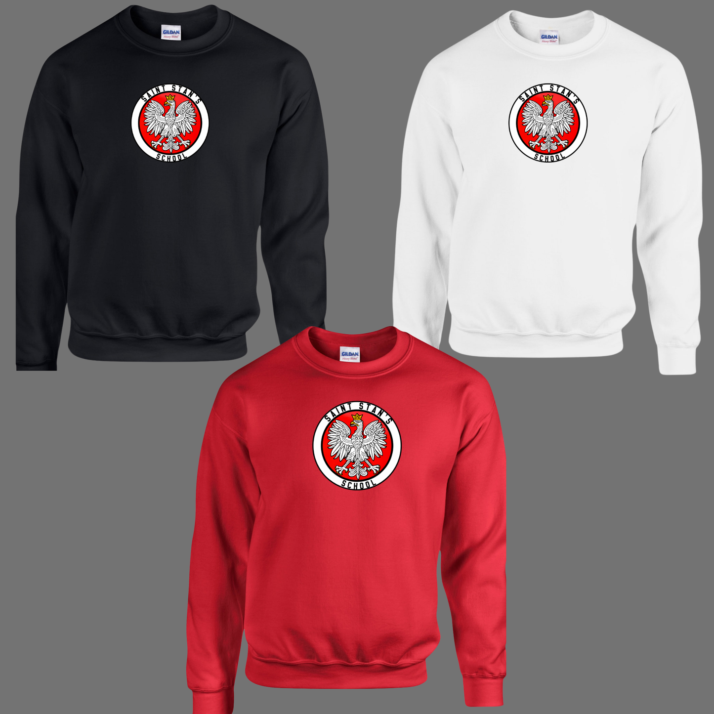 SSK 013 - St. Stans original Logo - CREW Neck Sweatshirt